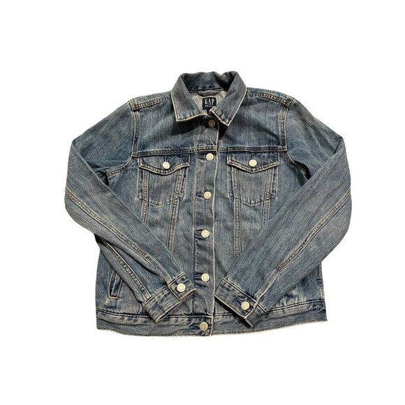 GAP Jackets & Blazers - Gap Women's Denim Distressed Jean Jacket - Size Small - Like New!